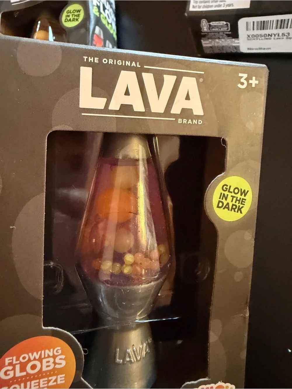 All 3 Colors New Schylling Squish 'n Flow Original Lava Lamp Glow Dark Squishy